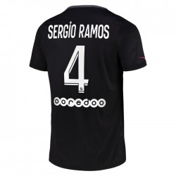 Camisola Paris Saint-Germain Sergio Ramos 4 Equipamento Terceiro 2021-2022 Manga Curta